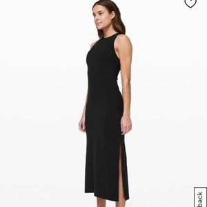 Like new Lululemon Get Going Dress Black size 4 Nulu